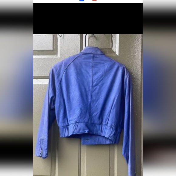 Out of Bounds crop leather jacket - Picture 3 of 3